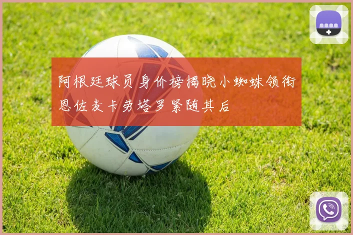 阿根廷球员身价榜揭晓小蜘蛛领衔恩佐麦卡劳塔罗紧随其后